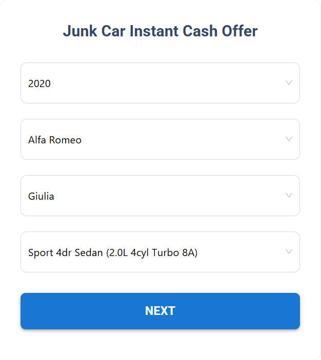 Instant Junk Car Calculator